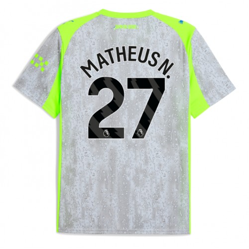 Lacne Muži Futbalové dres Manchester City Matheus Nunes #27 2025-26 Krátky Rukáv - Tretina